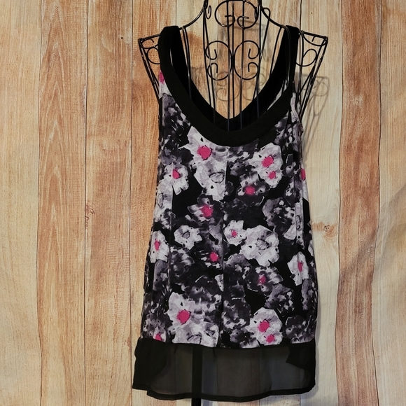 Secret Treasures Sleeveless Asymmetrical Sleep Tank - Picture 3 of 6